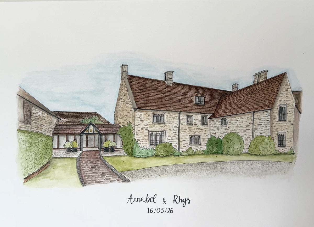Custom Wedding Venue Painting