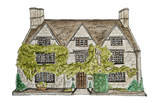 Custom Wedding Venue Watercolour Painting