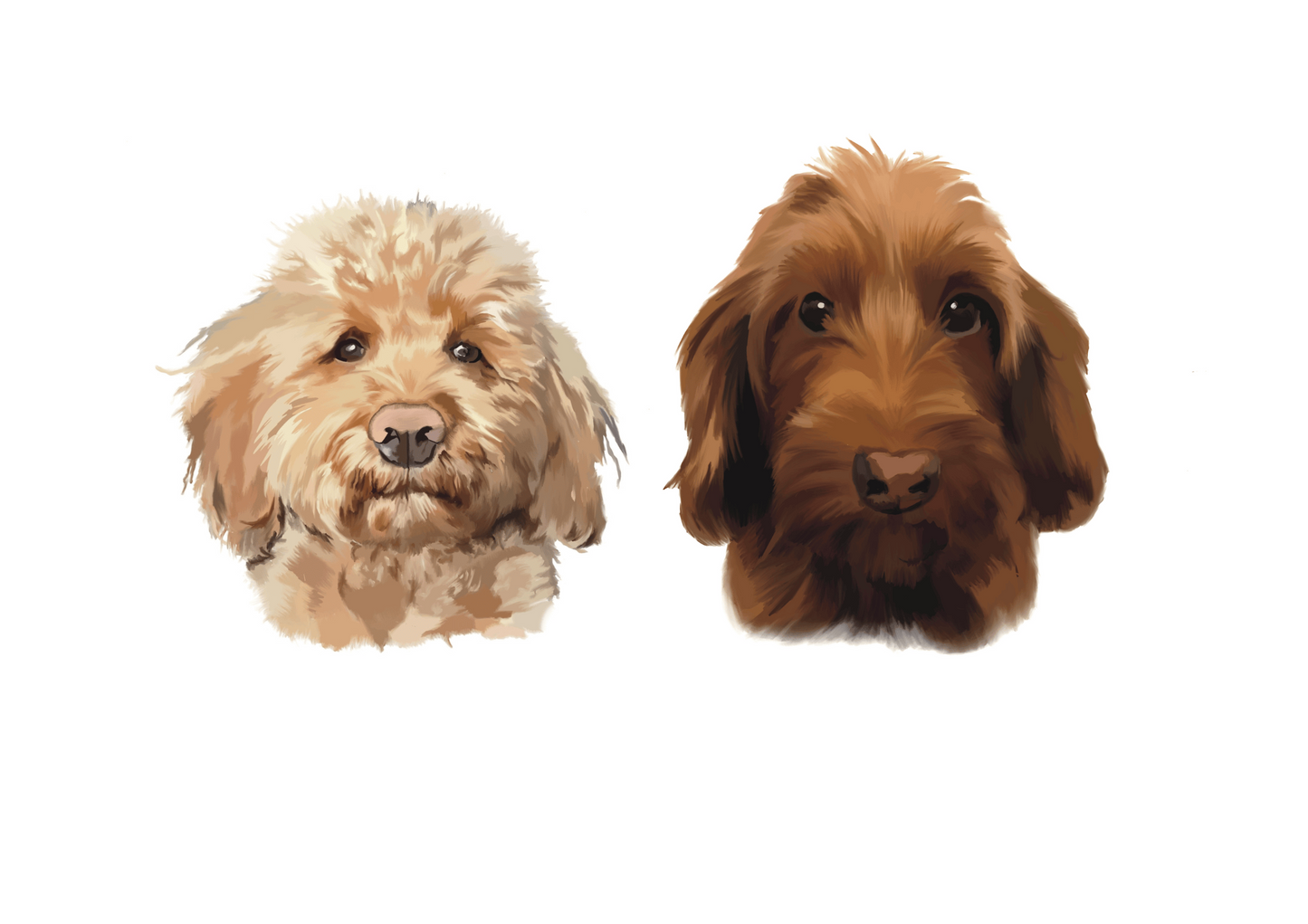 Custom Double Pet Portrait